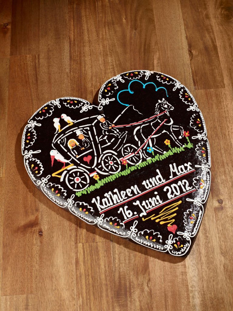 Hochzeitsherz mit Namen 40cm